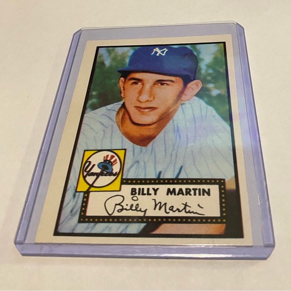 1983 Topps REPRINT 1952 Baseball Card Other - Billy Martin 1983 REPRINT 1952 Series Baseball Card # 175 Vintage Collectible